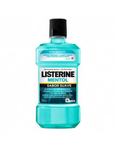 Listerine® mentol suave Zero 500ml+250ml