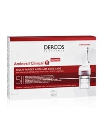 Dercos Aminexil Clinical 5 Mujer 21X6Ml.