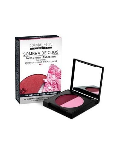 Camaleon Sombra De Ojos Duo Granate-Rosa