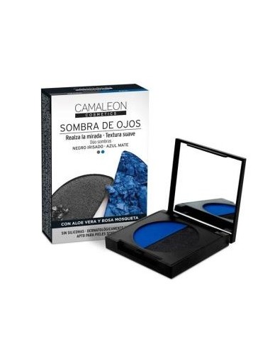 Camaleon Sombra De Ojos Duo Negro-Azul