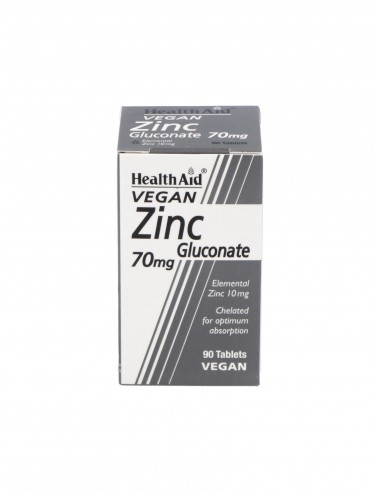 Gluconato De Zinc 90Comp.  Health Aid